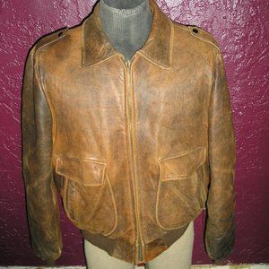 Vintage OAKBROOK LEATHER BOMBER JACKET